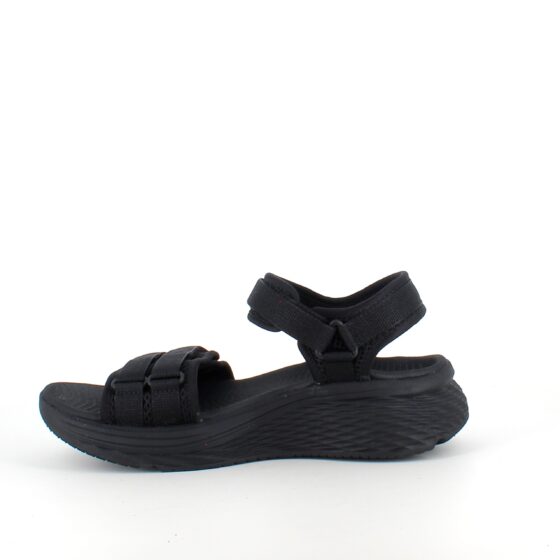 Svart Skechers Max Cushioning Elite 2.0 Sandal med bra hålfotsstöd