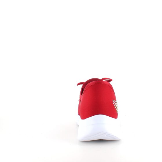 Röd Skechers Slip-ins med glittrande detaljer.