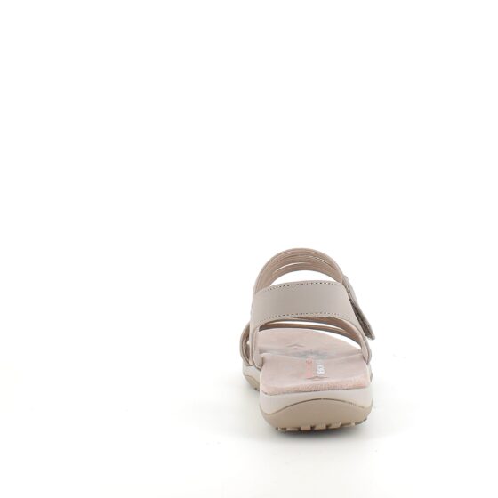 Beige Skechers sandal med elastiska remmar