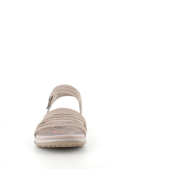Beige Skechers sandal med elastiska remmar