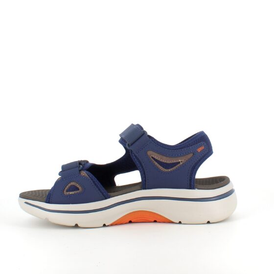 Marinblå Skechers herrsandaler med hålfotsstöd