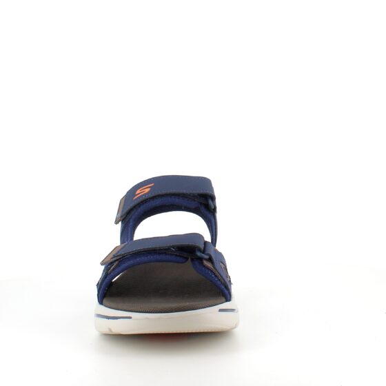 Marinblå Skechers herrsandaler med hålfotsstöd