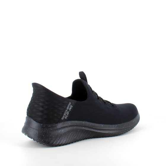 Svarta Skechers Slip-Ins med stretchöverdel