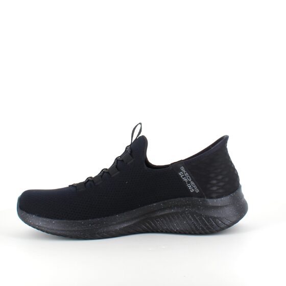 Svarta Skechers Slip-Ins med stretchöverdel