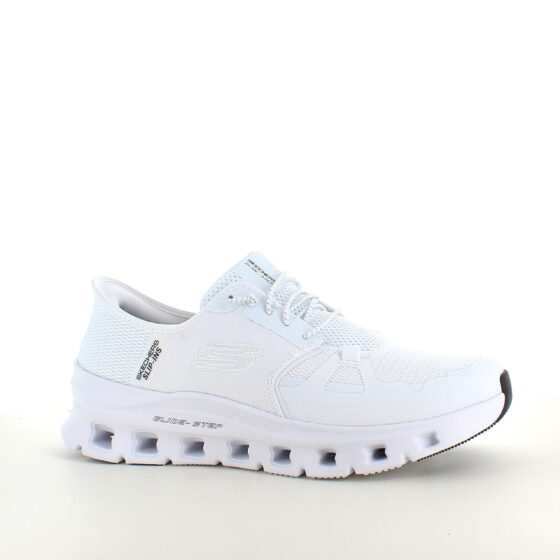 Vita Skechers Slip-Ins skor med mycket stötdämpning