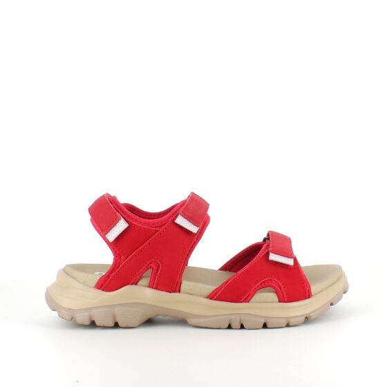 Röd Green Comfort sandal för dig som går och står många timmar