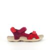 Röd Corsica-sandal från Green Comfort med bra hålfotsstöd