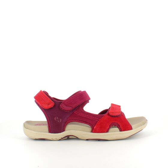 Röd Corsica-sandal från Green Comfort med bra hålfotsstöd