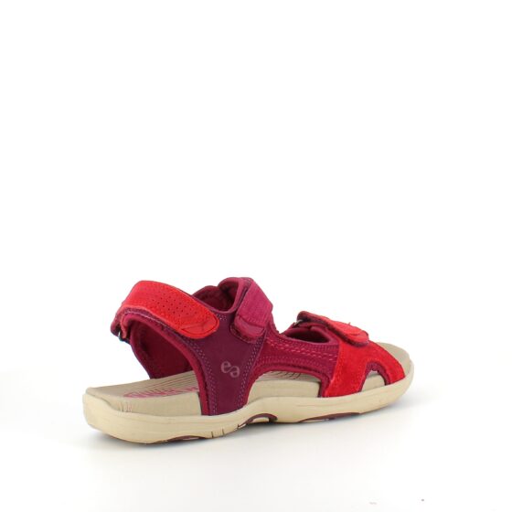 Röd Corsica-sandal från Green Comfort med bra hålfotsstöd