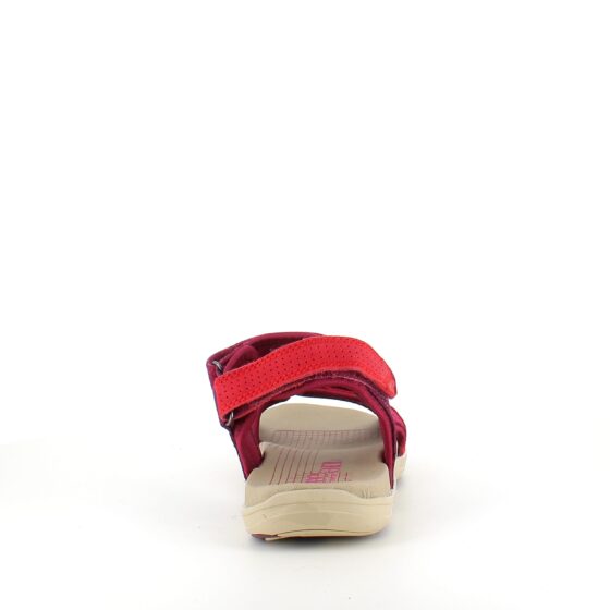 Röd Corsica-sandal från Green Comfort med bra hålfotsstöd