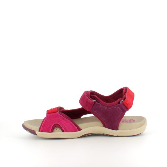 Röd Corsica-sandal från Green Comfort med bra hålfotsstöd