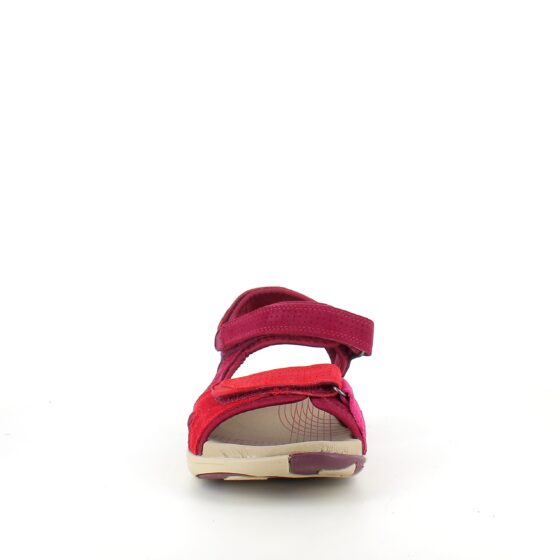 Röd Corsica-sandal från Green Comfort med bra hålfotsstöd