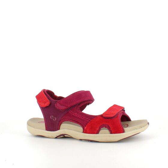 Röd Corsica-sandal från Green Comfort med bra hålfotsstöd