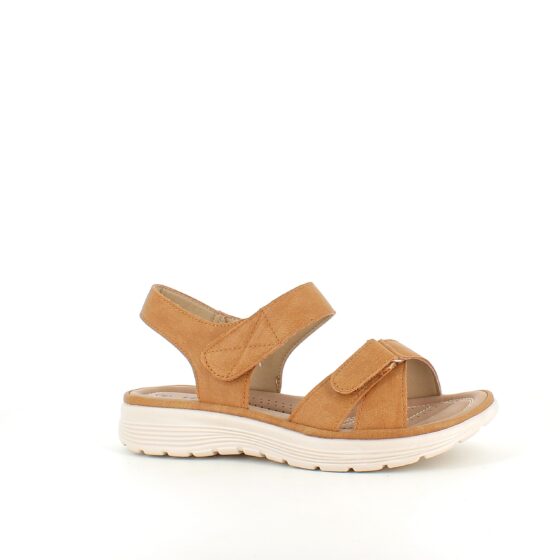 Bekväm och lätt sandal i vacker kamelfärg – perfekt för dig som är på fötterna hela dagen