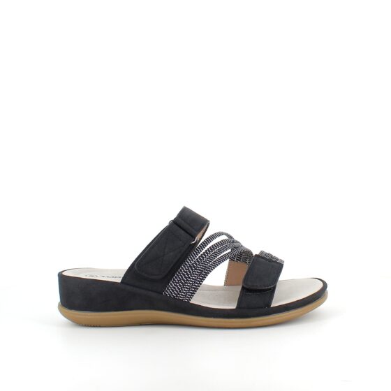Komfortsandal med elastiska remmar – flexibel komfort och modern design