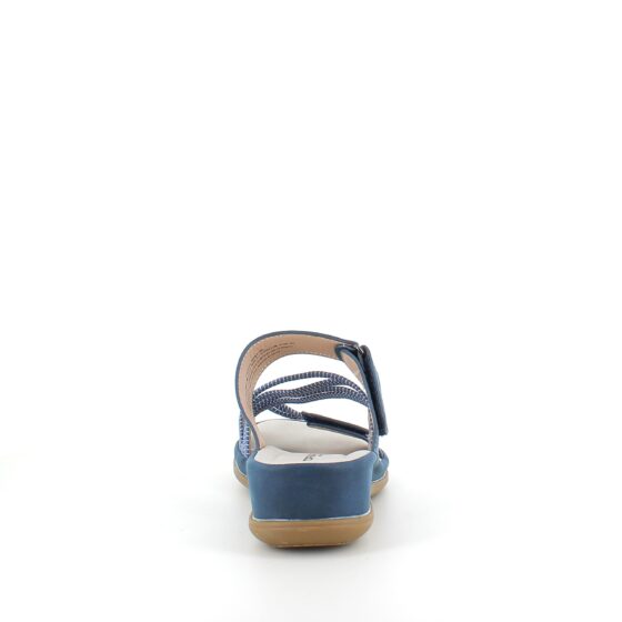 Komfortsandal med resår – i en snygg blå variant med flexibilitet och stil
