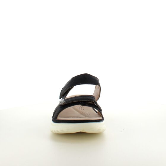 Klassisk svart sandal med ergonomisk komfort – för dig som går långt och står bekvämt