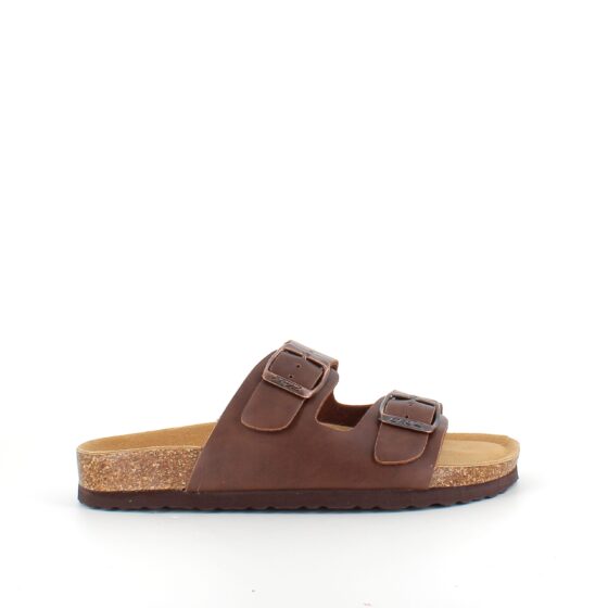 Brun Cruz biosandal med breda remmar