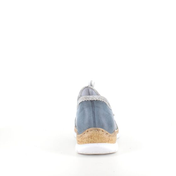 Blå Rieker slip-on sneakers med silver effekter