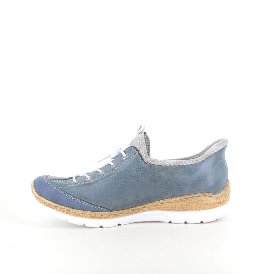 Blå Rieker slip-on sneakers med silver effekter