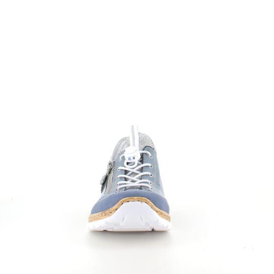 Blå Rieker slip-on sneakers med silver effekter