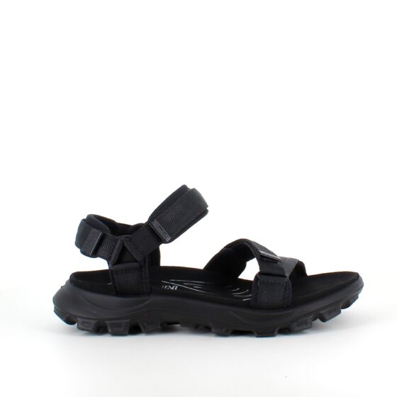 Svart Woden-sandal med bra hålfotsstöd
