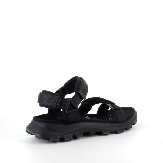 Svart Woden-sandal med bra hålfotsstöd