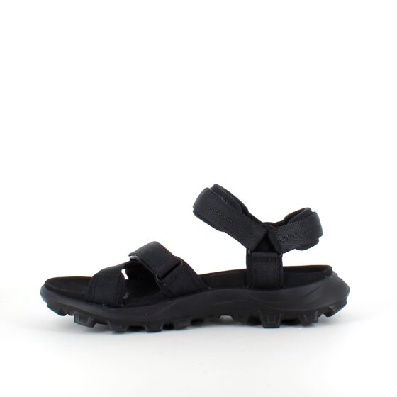Svart Woden-sandal med bra hålfotsstöd
