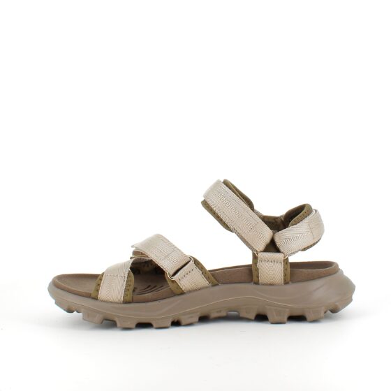 Grön Woden sandal med bra fotvalvsstöd
