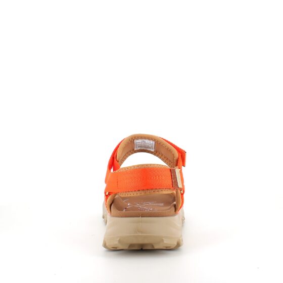 Orange Woden-sandal med bra hålfotsstöd