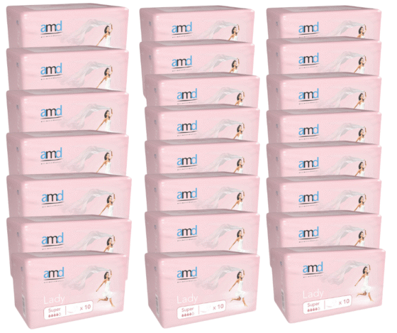 Lady MAXI Inkontinensblöja – Storköp med 12 paket (144 st.)