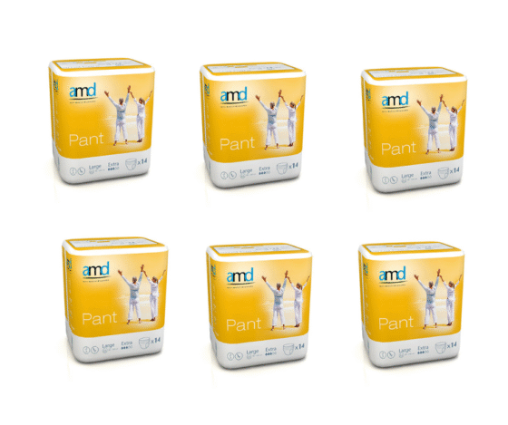 Byxblöja – Extra absorption, 14 st. per förpackning – Storpack 6 förpackningar (80 st.)