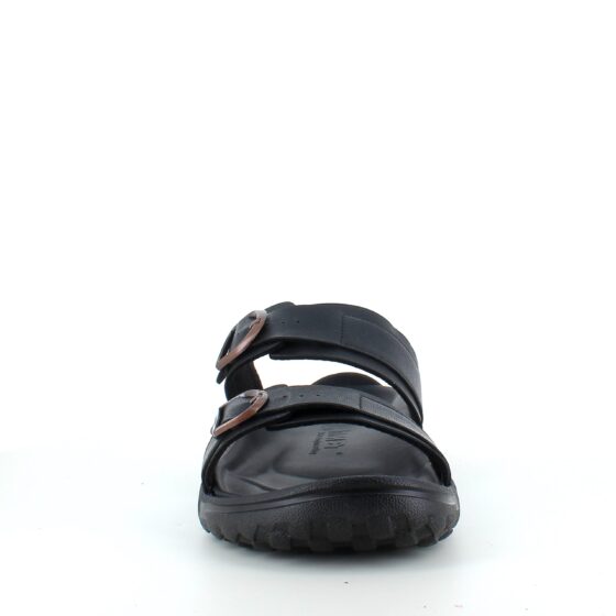 Svart herr slip on sandal från MBT med ergonomisk fotbädd