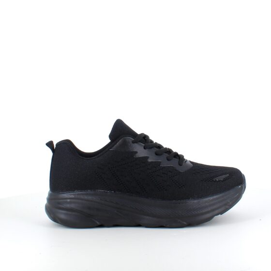 Svarta sneakers med hålfotsstöd