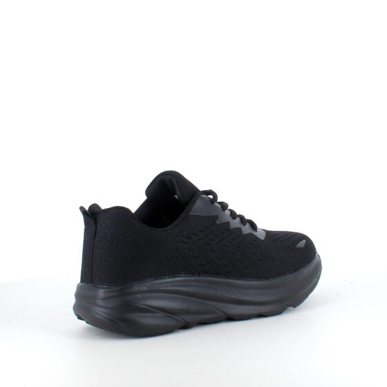 Svarta sneakers med hålfotsstöd