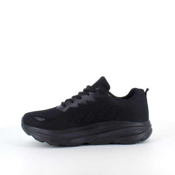 Svarta sneakers med hålfotsstöd
