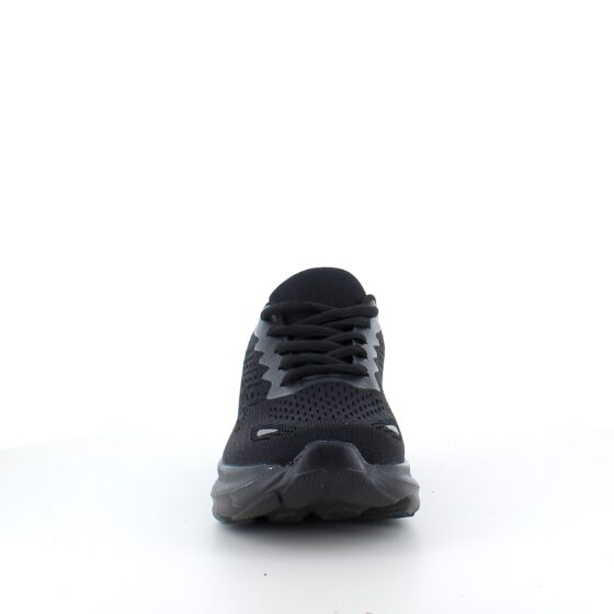 Svarta sneakers med hålfotsstöd