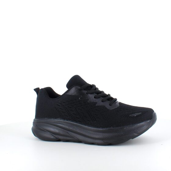 Svarta sneakers med hålfotsstöd