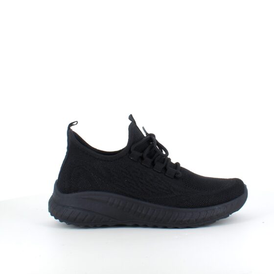 Lättviktiga svarta slip-on skor