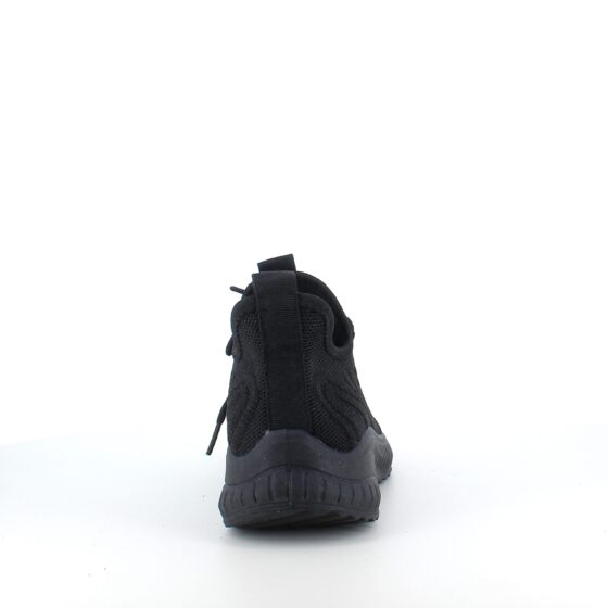 Lättviktiga svarta slip-on skor