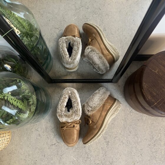 Skechers slip-in vinterstövel med lätt foder
