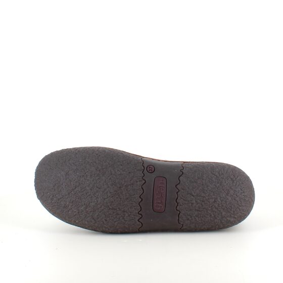 Grön Comfort ulltofflor med rågummisula och Rosa banden logo