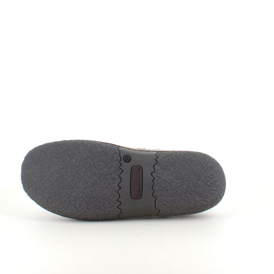 Green Comfort ulltofflor med rågummisula och Rosa banden-logo