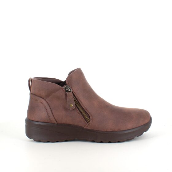 Elegant brun stövlett med memory foam från Skechers