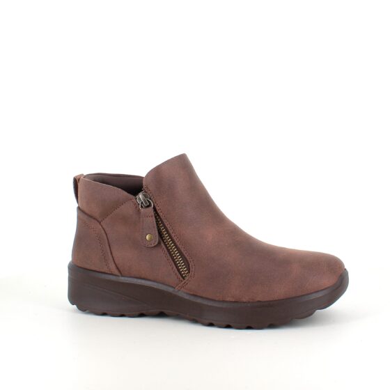 Elegant brun stövlett med memory foam från Skechers