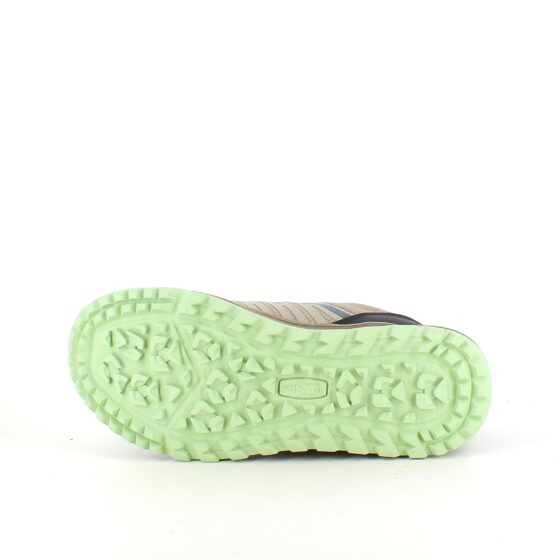 Green Comfort gummistövel i zebramönster med hålfotsstöd