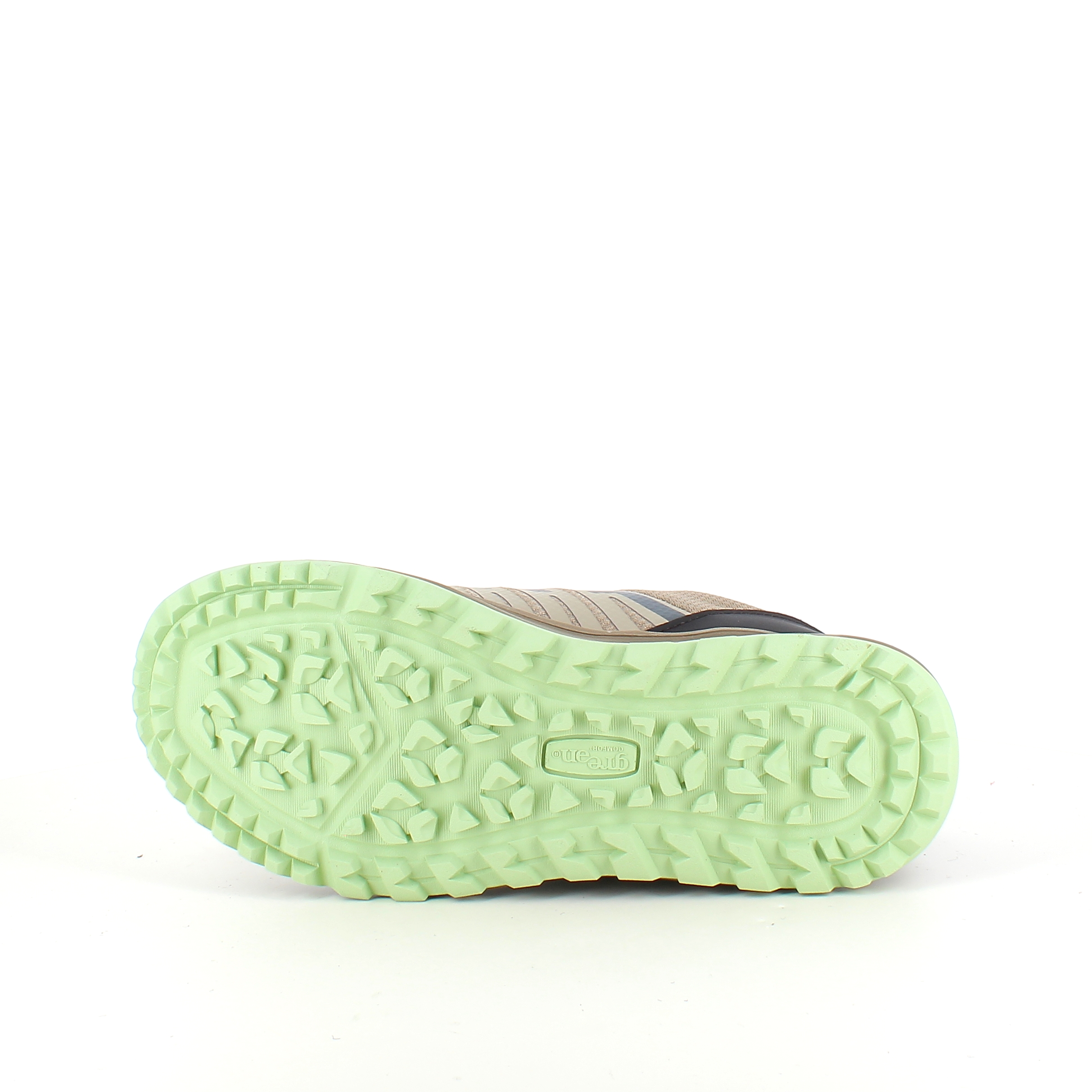Green Comfort gummistövel i zebramönster med hålfotsstöd