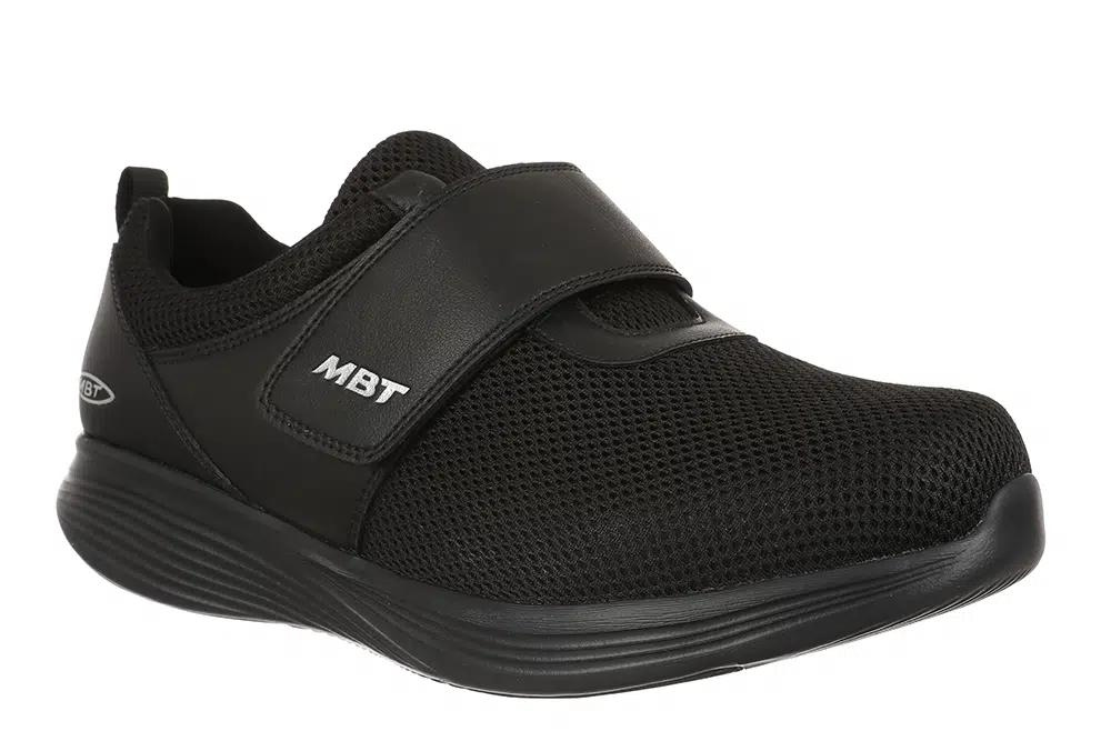 Svart MBT lättvikt dam sko med kardborreband