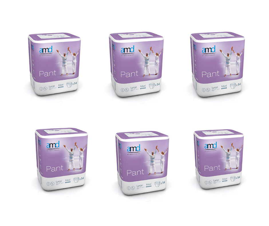 Byxblöja – Kraftig uppsugningsförmåga, 14 st. per förpackning – Storpack 6 förpackningar (80 st.)