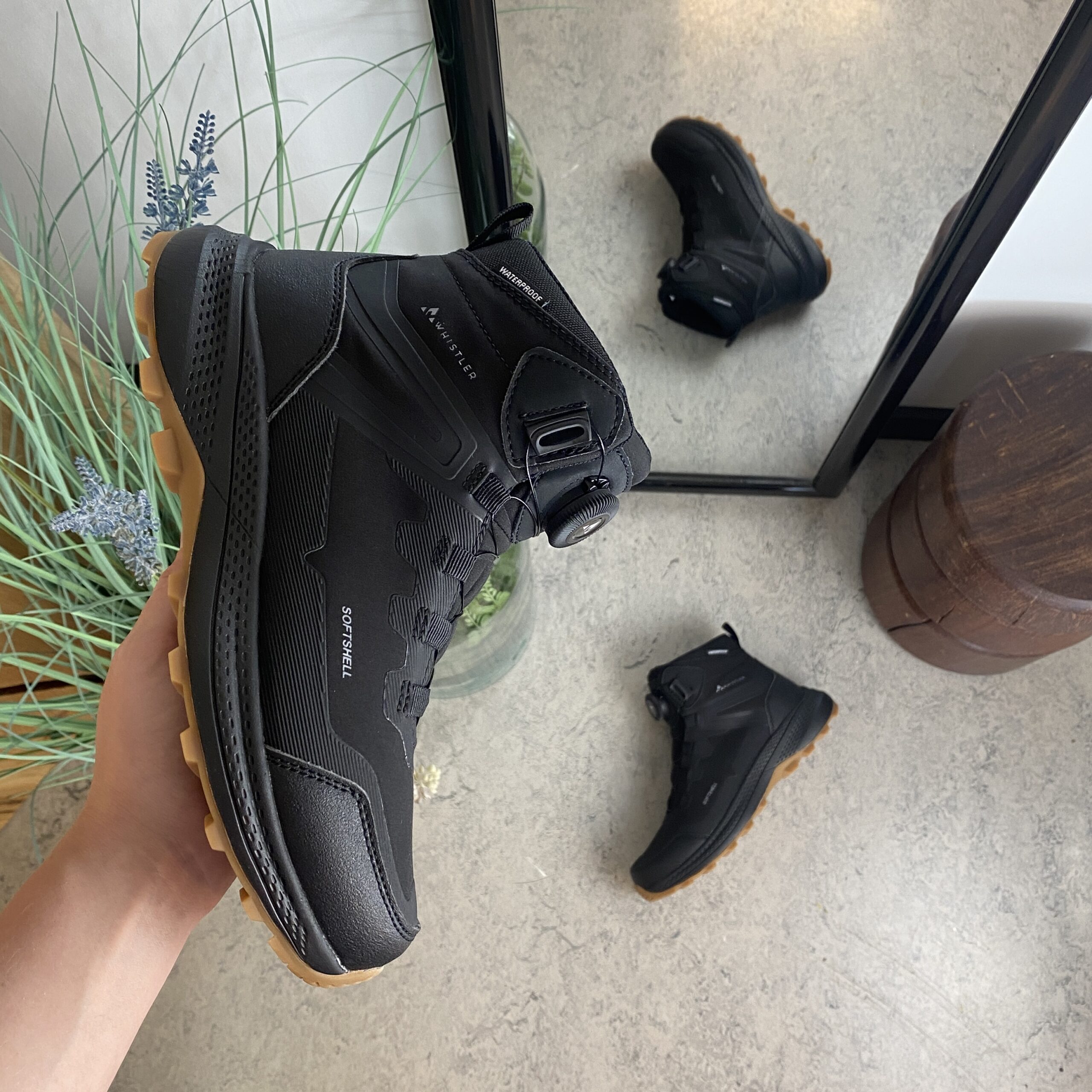 Whistler vattentät softshell vandringskänga med BOA-stängning i svart